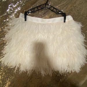NWOT Express Feather Mini Skirt